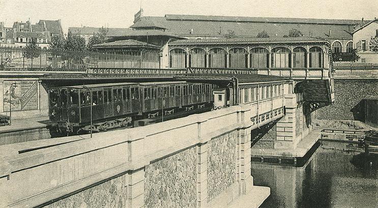 Станция Бастилия линии 1 — почтовая открытка начала века
